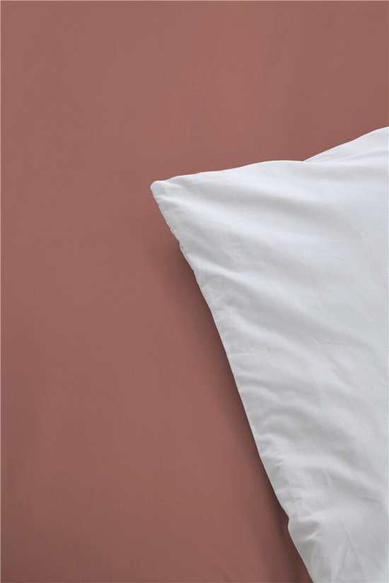 Byrklund Dekbedovertrek Side Way - 140x220 - 100% Katoen - Terra / Wit van Byrklund — afbeelding 2