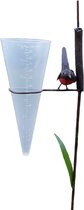 Floz Design tuinsteker regenmeter - regenmeter met vogelbeeld - gerecycled metaal - fairtrade