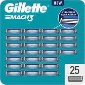 Gillette Mach3 Scheermesjes - Voor Mannen - 25 Navulmesjes