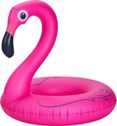 BRAMBLE Figurine Gonflable Flamingo Ride -on (105 cm) - Jouets aquatiques Opblaasbaar / Animal gonflable - PVC solide et durable - Plage et piscine d'été pour Enfants et Adultes