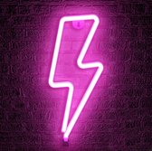 BOTC Neon lamp bliksem - Roze - Nachtlamp- Neon wandlamp- Neon verlichting