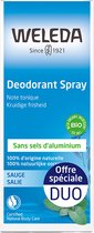 Weleda Salie Deodorant Spray Set van 2 x 100 ml