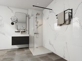 Shower & Design Opzet- of inbouwdouchebak in hars – Wit – 120 x 90 cm – MIRNOSA L 120 cm x H 2.6 cm x D 90 cm