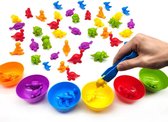 Montessori Sorteer Speelgoed - Dino's - Sensory - Motoriek - Cognitief - Kleurrijk - Educatief Speelgoed - Sorteren - Ontwikkeling - montessori