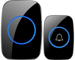 Draadloze Deurbel - Wireless Doorbell - IP44 Waterdicht - Met Ontvanger op Batterijen - 300 Meter Bereik