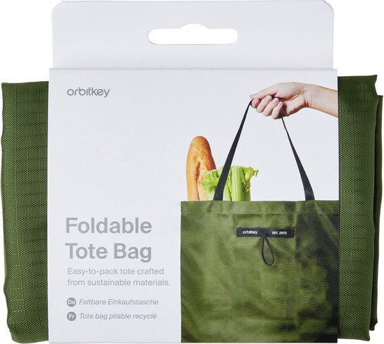 Sac fourre-tout pliable ORBITKEY | Nylon |Vert