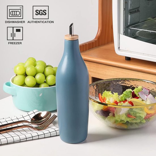 Flacon Distributeur D'Huile D'Olive En Céramique Avec Bec