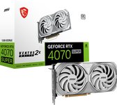 Bol.com MSI GeForce RTX 4070 SUPER 12G VENTUS 2X WHITE OC - Videokaart 12GB GDDR6X - PCIe 4.0 - 2x HDMI - 3x DisplayPort aanbieding