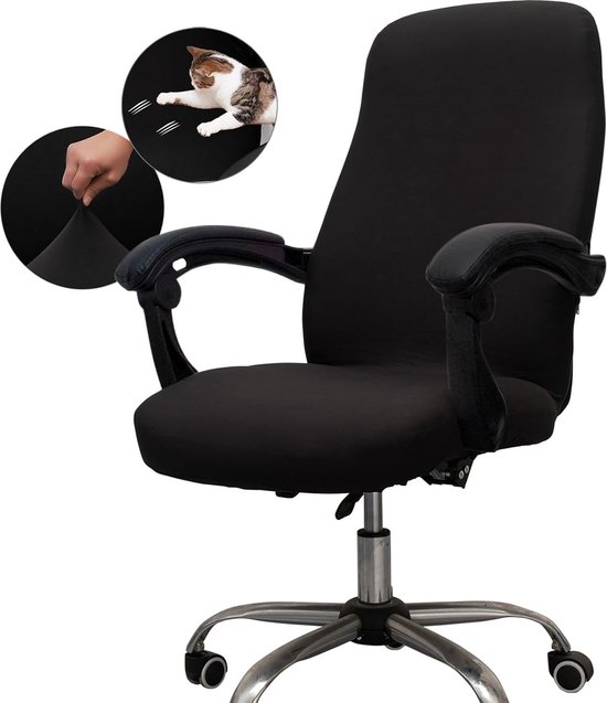 Stoel Hoes-Stoelhoezen-stoelen stretch -Hoes voor gamingdraaistoelAfneembaar en wasbaarmet -Bureaustoelhoes - Universele stretch bureaustoelhoes-hoezen voor computerstoelen