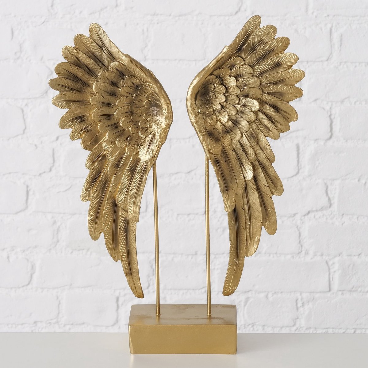 Engelvleugels - Decoratie - Goud - 38x27x7.5cm - Polyserin