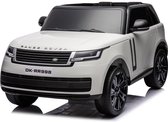 Elektrische kinderauto Range Rover 12V 2 Persoons Kinderauto, 4x4 - 14AH batterij, 2.4 Ghz RC afstandsbediening Wit