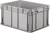 Bac empilable Alpac - Bac de rangement - Grande Opbergbox - 800 x 600 x 430 mm - 175L - Grijs