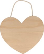 Artemio houten hart silhouet 25x23x0.8 cm