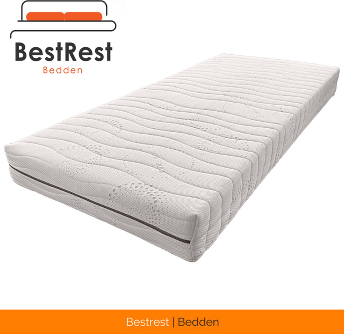 Bestrest Bedden Koudschuim Matras - Florence Hr55 Koudschuim - Stevig ligcomfort - ca. 21cm Matrasdikte - 180x190cm Wit