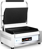 Royal Catering Contactgrill - 2.200 W - 10057 - grote plaat - gegolfd