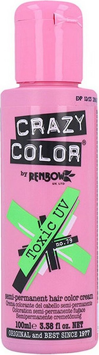 Crazy Color Semi permanente haarverf Toxic UV Groen