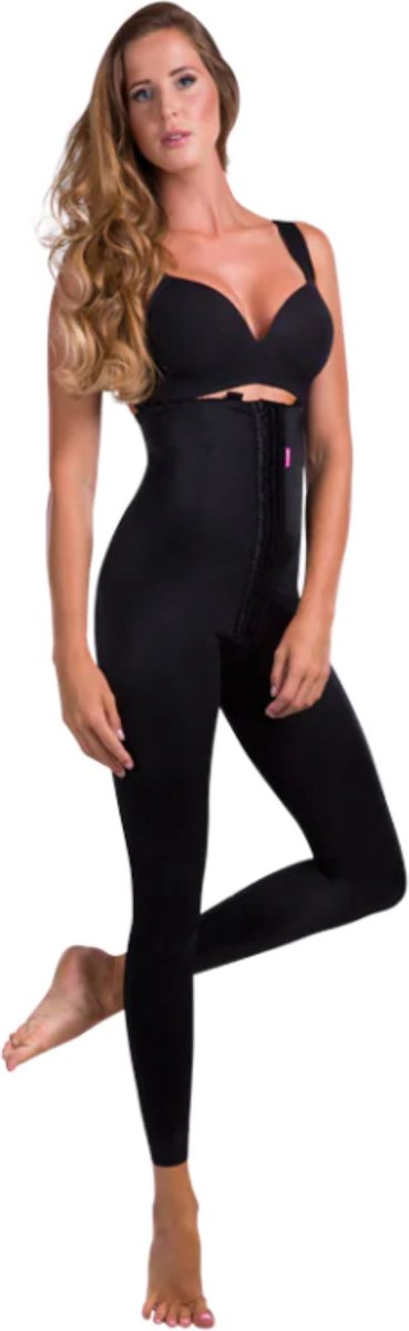 Goedkoopste LipoElastic - C/VB Variant - lange postoperatieve drukbroek met hoge taille - maat XL - zwart