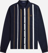 Fred Perry Polo manches longues à rayures dégradées - bleu marine