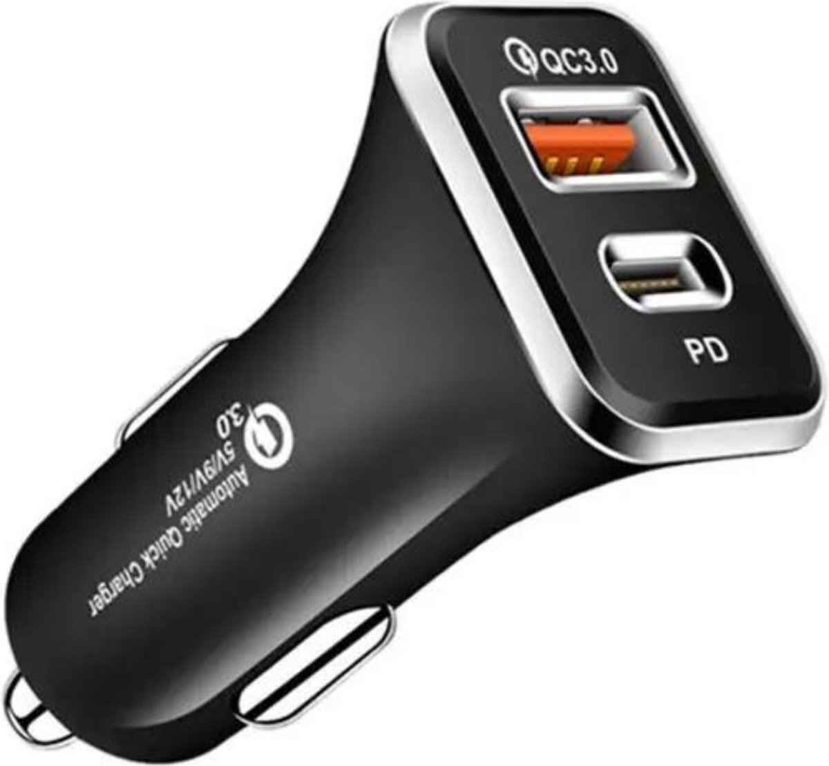 Goedkoopste Autolader USB - USB autolader 2 poorten - QC3.0 - Auto lader - Sigarettenaansteker USB oplader auto - Auto oplader USB - Zwart