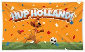 Gevelvlag Oranje Loeki de Leeuw - EK 2024 - Koningsdag - Nederlands Elftal - 90x150cm