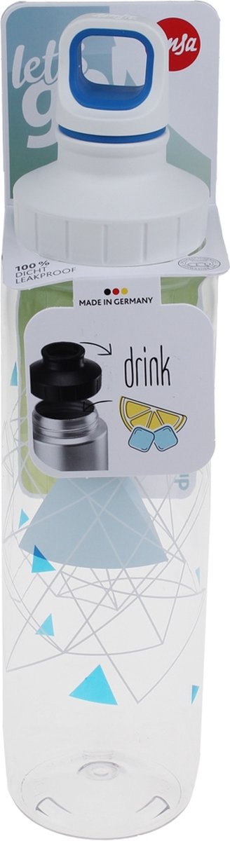 EMSA Drink2Go TRITAN 700 ml Dagelijks gebruik Blauw, Transparant, Wit