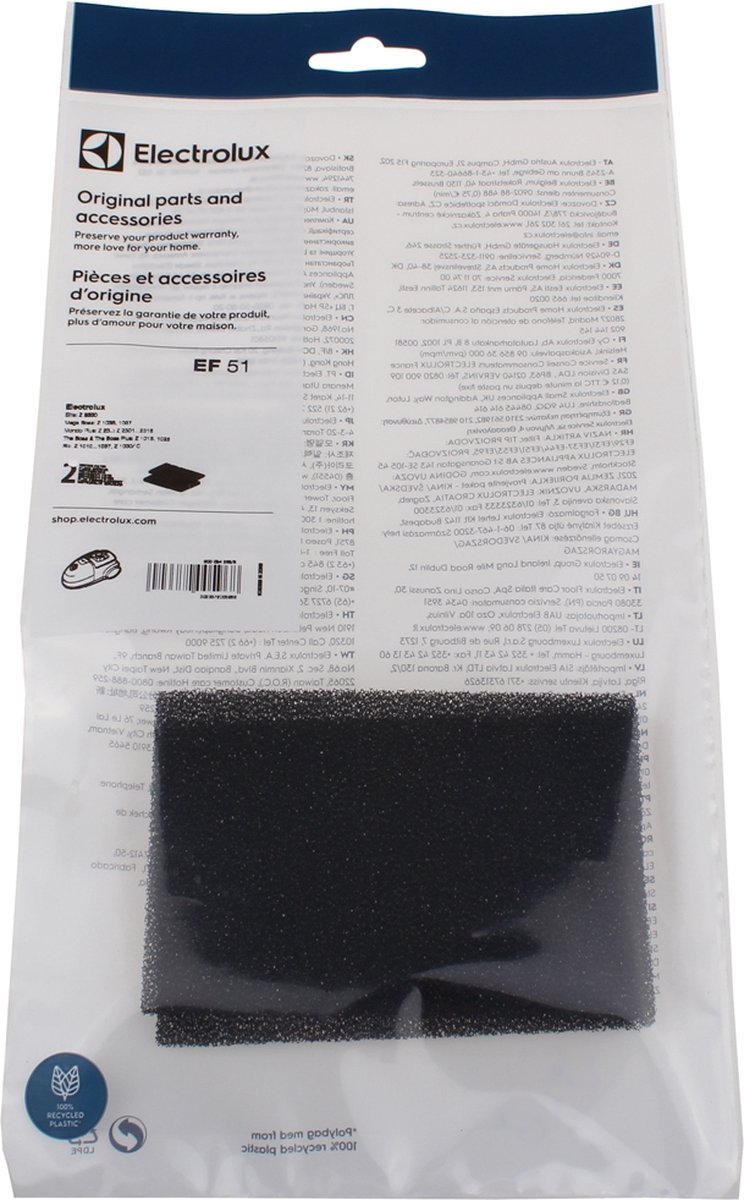 ELECTROLUX - EF51 - MOTORFILTER (2 STUKS) - 9000843293
