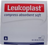 Leukoplast compress absorbent soft, non steriel, 10x10cm, 100st. (71281-00)