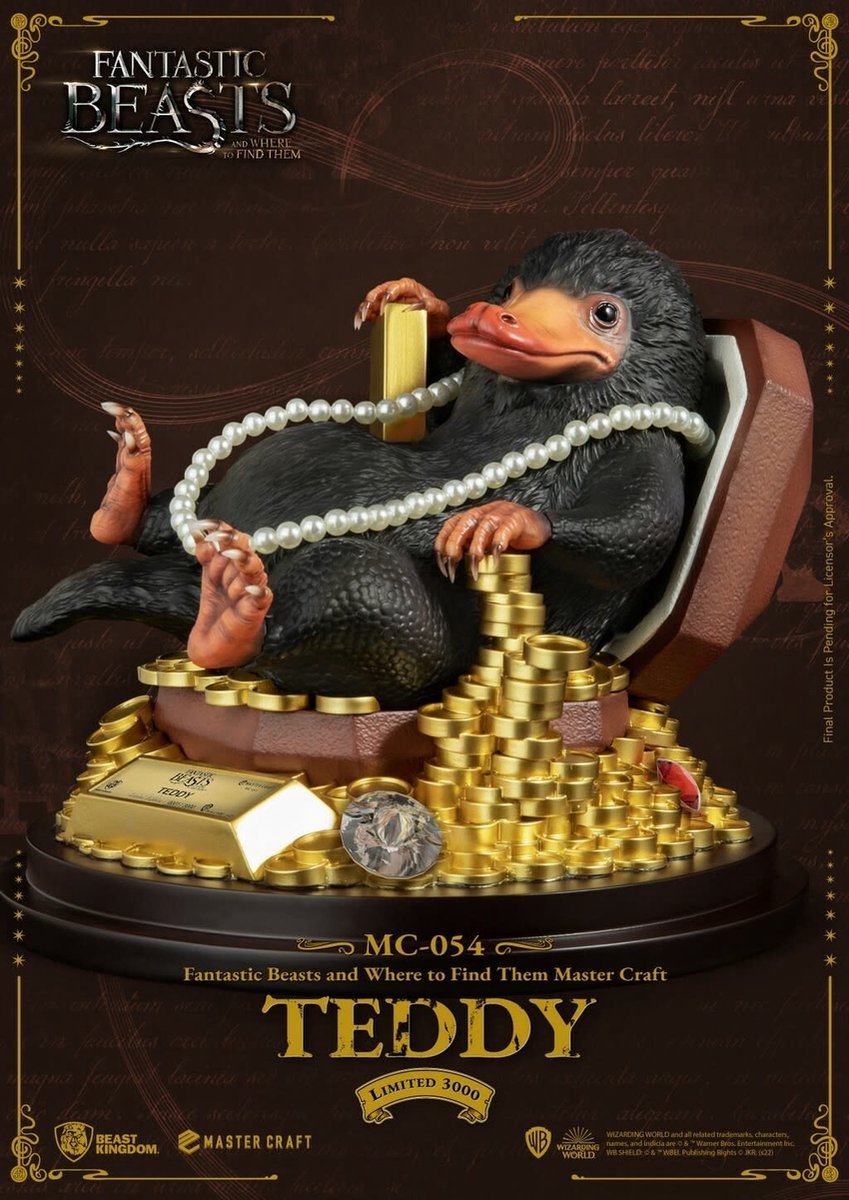 Fantastic Beasts: Master Craft Teddy Statue - Niffler