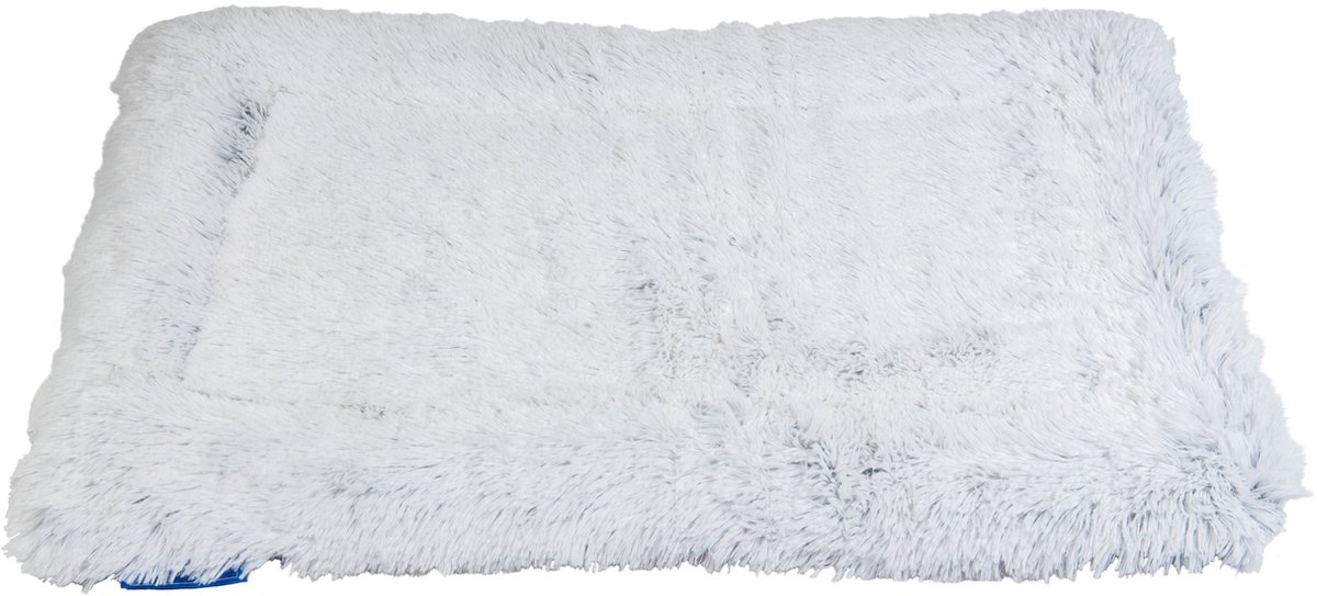 Animal Boulevard Ab10811 - Manden En Kussens - Hond - Ab Bench Mat Long Plush Grijs-s 58x40cm - Maat: S