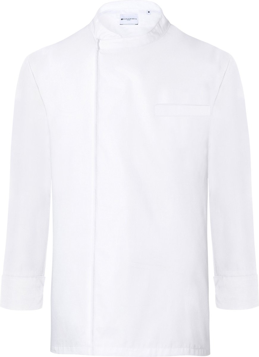Karlowsky PURE Koksbuis Lange Mouw Throw-Over Wit maat 3XL