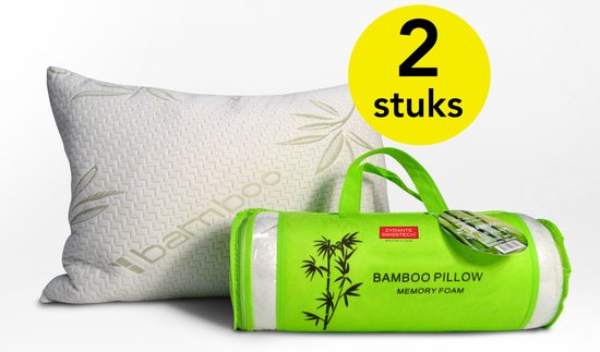 kussen en Bamboe - Oreiller en bambou - Cool Comfort - Oreiller en Bamboo original ZAZA pour une nuit de sommeil idéale - Doux, frais et soulageant la pression - 50 x 60 CM