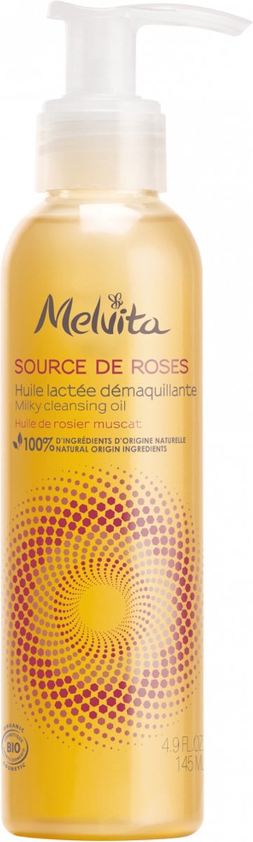 Melvita Source de Roses Biologische Reinigingsmelk Olie 145 ml