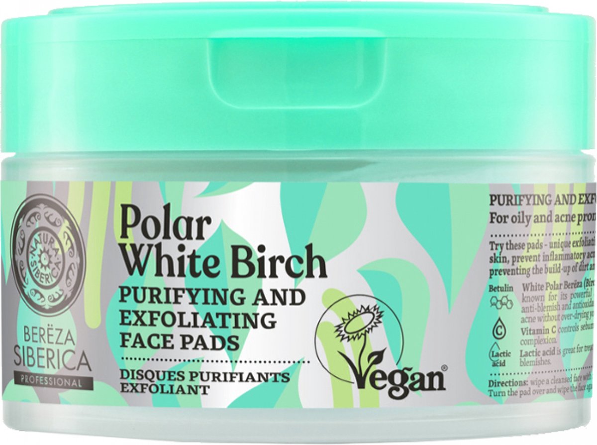 Goedkoopste Natura Siberica Bereza Polar White Birch Discos Exfoliantes 20un