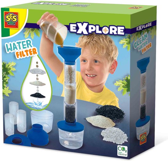 Foto: Ses water filter 6 delig filter maak je eigen heldere water stem speelgoed experimenten voor kinderen