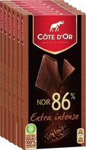 Côte d'Or - Tablette de chocolat - Noir Brut 86% - 100g x 6