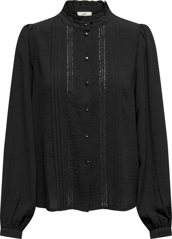 Jacqueline de Yong Blouse Jdyellis L/s Lace Shirt Wvn 15251994 Noir Taille Femme - W40