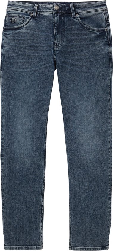 TOM TAILOR Jeans Uomo Marvin Straight, Vestibilità Dritta, Cotone Elasticizzato Sostenibile, Blu