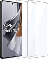 2x Geschikt voor OPPO Reno 10 - Screenprotector - Beschermglas - GuardCover