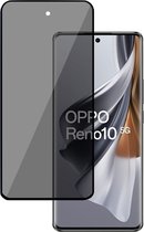 Privé Screenprotector geschikt voor OPPO Reno 10 - Privacy Beschermglas - Privacy Proteqt+