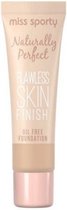 Miss Sport Naturally Perfect Foundation 200 Beige - Flawless Skin Finish Oil Free 30ml