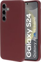 Mobiparts hoesje geschikt voor de Samsung Galaxy S24 - Siliconen - Paars Rood