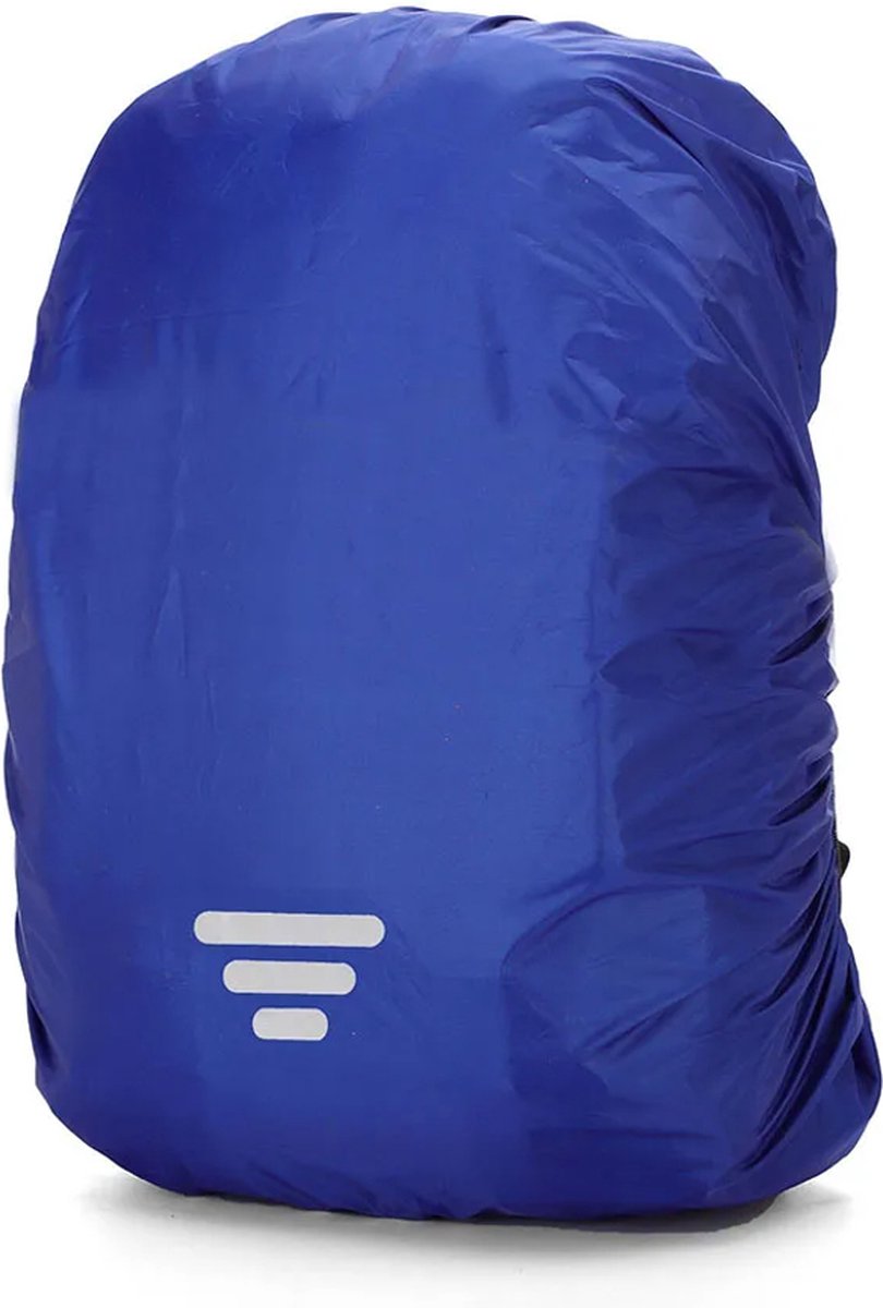 Regenhoes rugzak - Regen - Hoes - Reflecterend - 25 tot 40 liter - Medium - Blauw