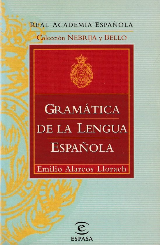Gramatica De La Lengua Espanola - cover