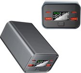 solar world-Powerbank - 30000 mAh -100W - USB/USB-C - 4 ports - Charge Quick - Power - livraison macbook - Ordinateur portable - argent