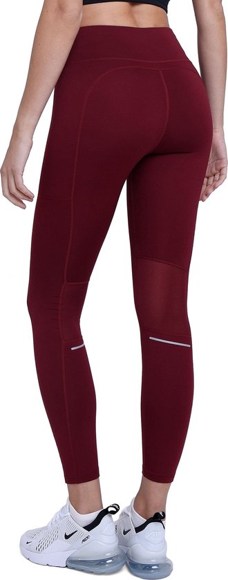 Foto: Tca dames superthermal prestatie hoge taille hardloop leggings cabernet xs
