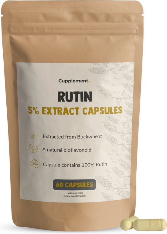Cupplement - Rutine Capsules 60 Stuks - 500 MG per Capsules - Biologisch - Geen Poeder - Supplement - Superfood