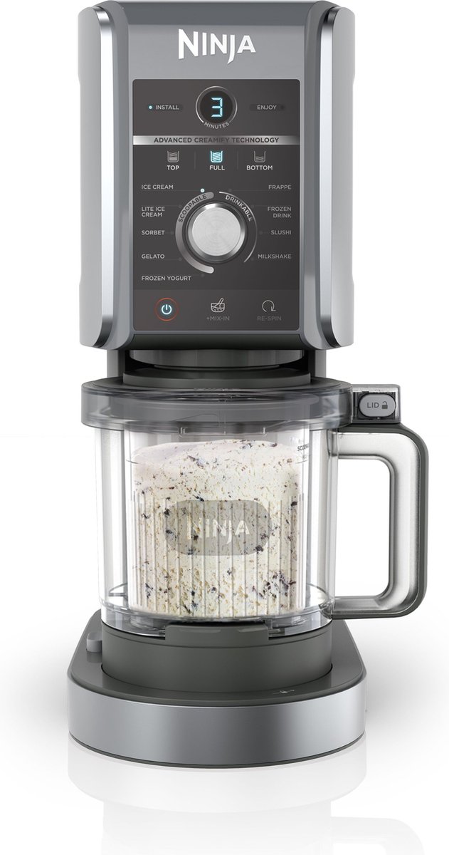 Ninja Creami Deluxe - 10-in-1 IJsmachine - Ice Cream Maker voor Roomijs, Milkshake, Slushi, Smoothie Bowl en meer - Foodi - NC501EU op Prijzenvolger.com