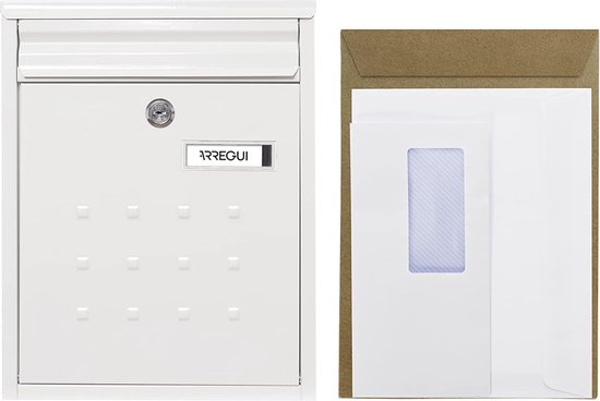ARREGUI Dime V1327 Brievenbus Van Roestvrij Staal Formaat M DIN A4 Post Gegroepeerde Wandbrievenbus Voor Buiten Weerbestendig Smal Met Naamplaatje En Valklep Eenvoudige Montage Rvs 753382130 ARREGUI Dime V1327 Brievenbus Van Roestvrij Staal Formaat M DIN A4 Post Gegroepeerde Wandbrievenbus Voor Buiten Weerbestendig Smal Met Naamplaatje En Valklep Eenvoudige Montage Rvs 753382130