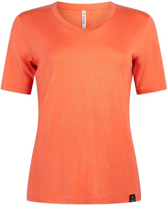 Zoso T-shirt Peggy Sprankling T Shirt 241 0075 Coral Dames Maat - M
