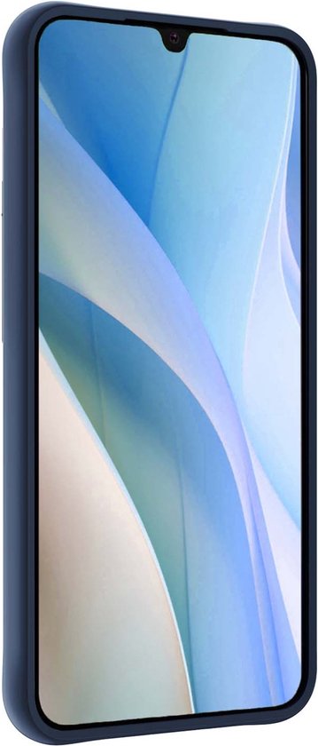 Coque Compatible avec Samsung A15 Coque Siliconen Case Cover - Coque Compatible avec Samsung Galaxy Galaxy A15 Case Cover Case - Bleu Foncé